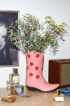 Doiy Rodeo Boot Vase In Pink At Urban Outfitters