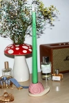 DOIY SNAIL TAPER CANDLE HOLDER IN GREEN AT URBAN OUTFITTERS