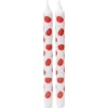 Doiy The Dolce Vita Collection 2-pack Tomato Taper Candles In Red