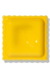 Doiy The Dolce Vita Collection Ravioli Ceramic Spoon Rest In Yellow