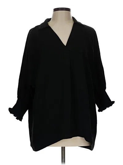 Pre-owned Dokotoo 3/4 Sleeve Blouse In Black