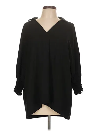 Pre-owned Dokotoo 3/4 Sleeve Blouse In Black