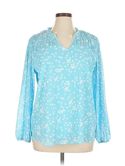 Pre-owned Dokotoo 3/4 Sleeve Blouse In Blue
