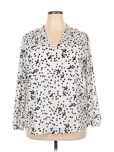 Pre-owned Dokotoo 3/4 Sleeve Blouse In Silver