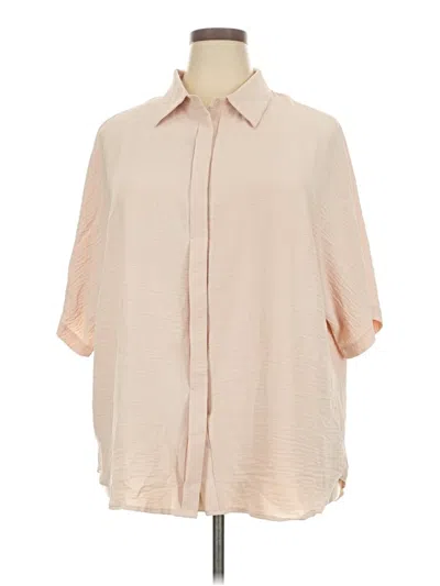 Pre-owned Dokotoo 3/4 Sleeve Blouse In Tan
