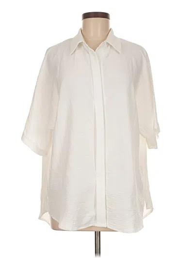Pre-owned Dokotoo 3/4 Sleeve Blouse In White