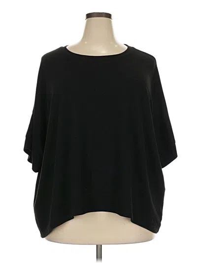 Pre-owned Dokotoo 3/4 Sleeve Top Black Boatneck Tops