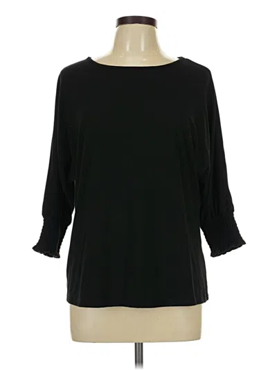 Pre-owned Dokotoo 3/4 Sleeve T-shirt In Black