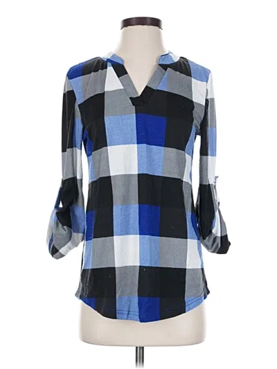 Pre-owned Dokotoo 3/4 Sleeve T-shirt In Blue