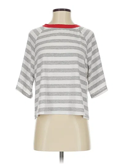 Pre-owned Dokotoo 3/4 Sleeve T-shirt In Gray