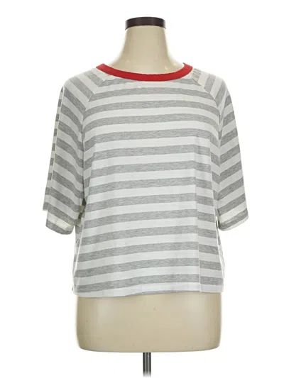 Pre-owned Dokotoo 3/4 Sleeve T-shirt In Gray