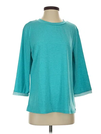 Pre-owned Dokotoo 3/4 Sleeve T-shirt In Teal