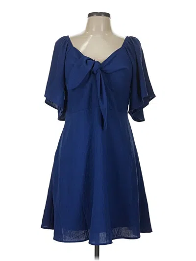 Pre-owned Dokotoo Casual Dress In Blue