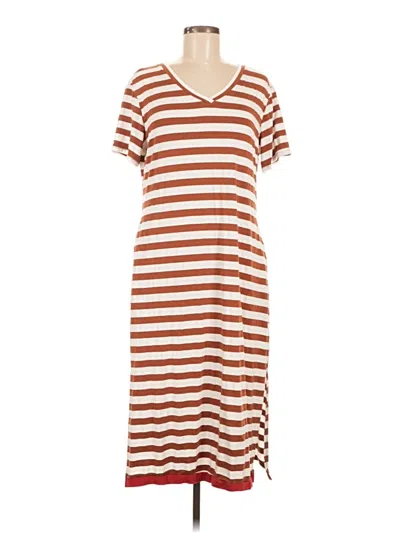 Pre-owned Dokotoo Casual Dress In Brown