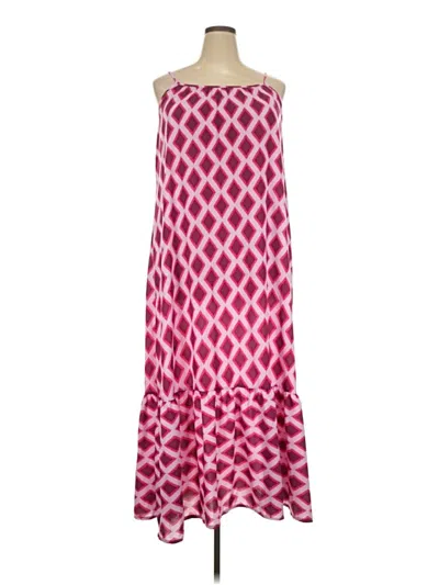 Pre-owned Dokotoo Casual Dress In Burgundy