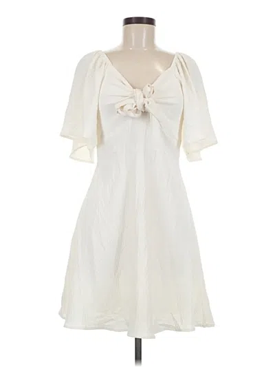 Pre-owned Dokotoo Casual Dress In Ivory