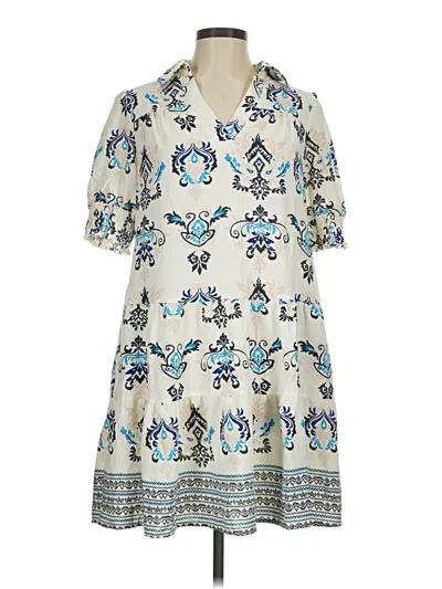 Pre-owned Dokotoo Casual Dress In Ivory