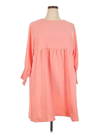 Pre-owned Dokotoo Casual Dress In Orange