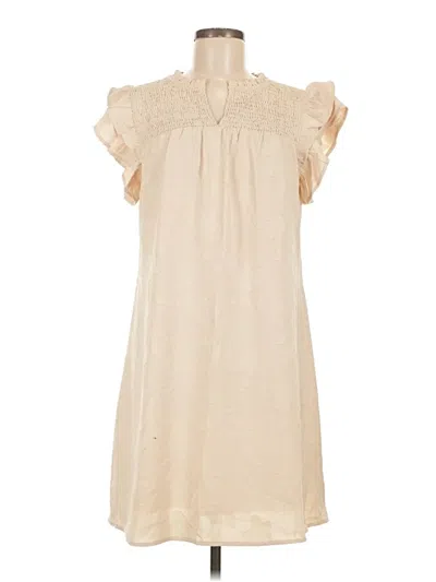 Pre-owned Dokotoo Casual Dress In Tan
