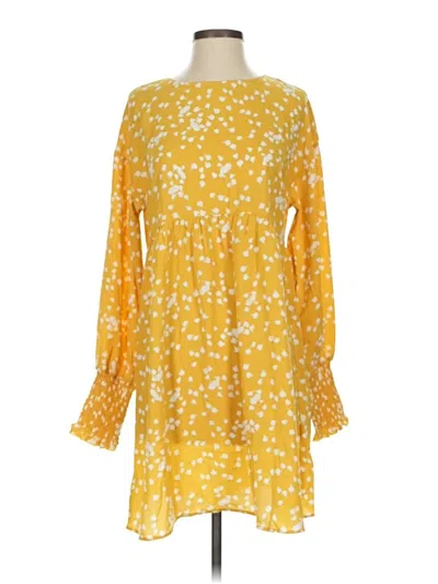 Pre-owned Dokotoo Casual Dress In Yellow