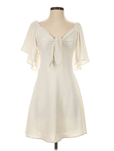 Pre-owned Dokotoo Cocktail Dress In Ivory