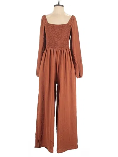 Pre-owned Dokotoo Jumpsuit In Brown