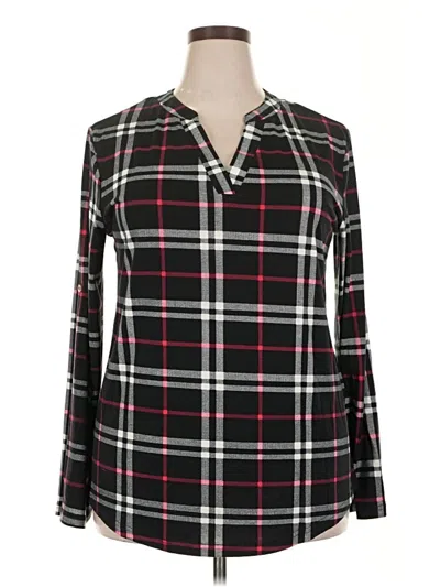 Pre-owned Dokotoo Long Sleeve Blouse In Black