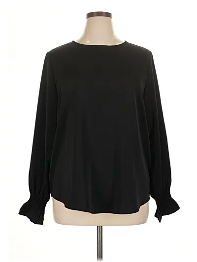 Pre-owned Dokotoo Long Sleeve Blouse In Black