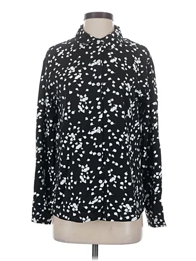 Pre-owned Dokotoo Long Sleeve Blouse In Black
