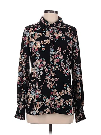 Pre-owned Dokotoo Long Sleeve Blouse In Black