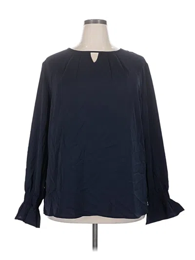 Pre-owned Dokotoo Long Sleeve Blouse In Blue