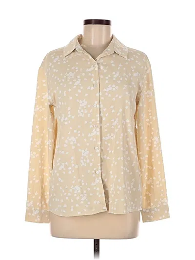 Pre-owned Dokotoo Long Sleeve Blouse In Brown
