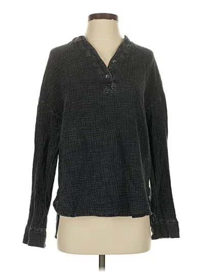 Pre-owned Dokotoo Long Sleeve Blouse In Gray