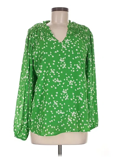 Pre-owned Dokotoo Long Sleeve Blouse In Green