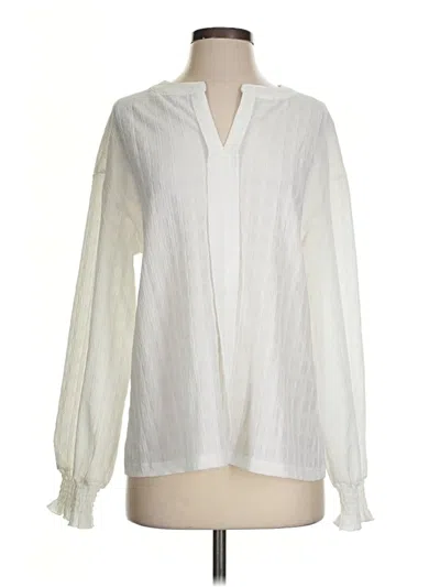 Pre-owned Dokotoo Long Sleeve Blouse In Ivory
