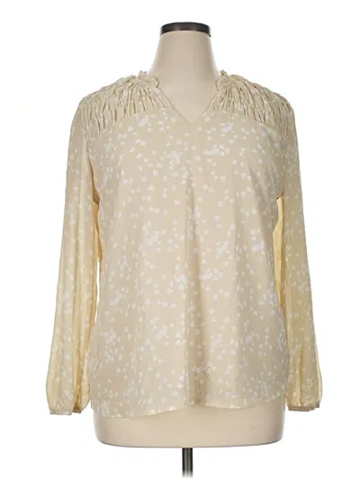 Pre-owned Dokotoo Long Sleeve Blouse In Ivory