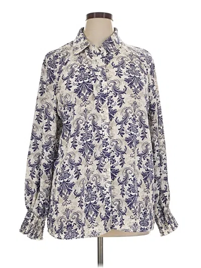 Pre-owned Dokotoo Long Sleeve Blouse In Ivory