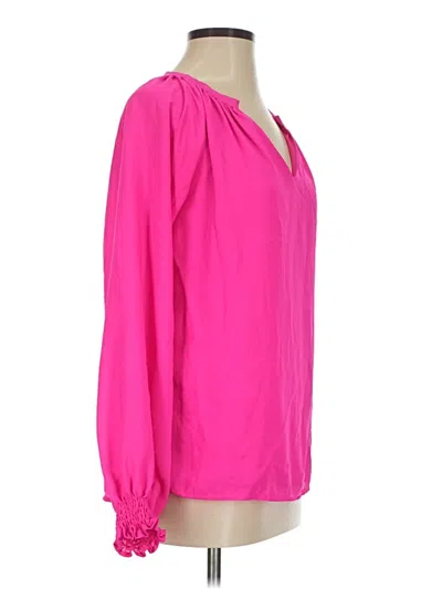 Pre-owned Dokotoo Long Sleeve Blouse In Pink