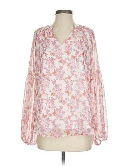 Pre-owned Dokotoo Long Sleeve Blouse In Pink