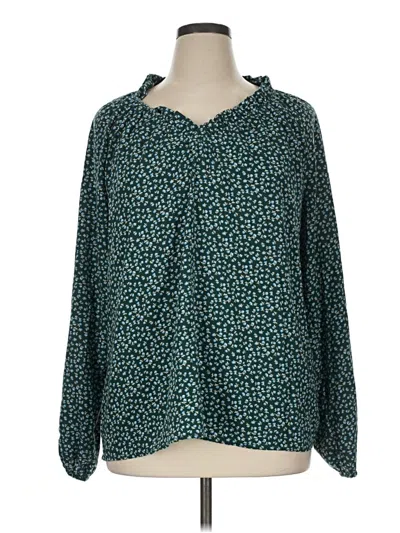 Pre-owned Dokotoo Long Sleeve Blouse In Teal