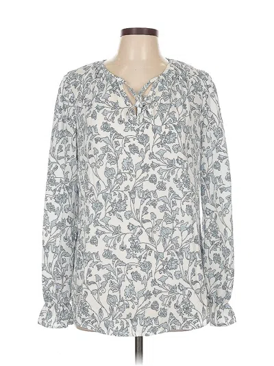 Pre-owned Dokotoo Long Sleeve Blouse In White