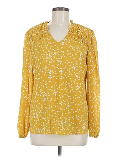 Pre-owned Dokotoo Long Sleeve Blouse In Yellow