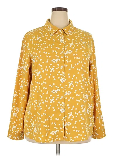 Pre-owned Dokotoo Long Sleeve Blouse In Yellow