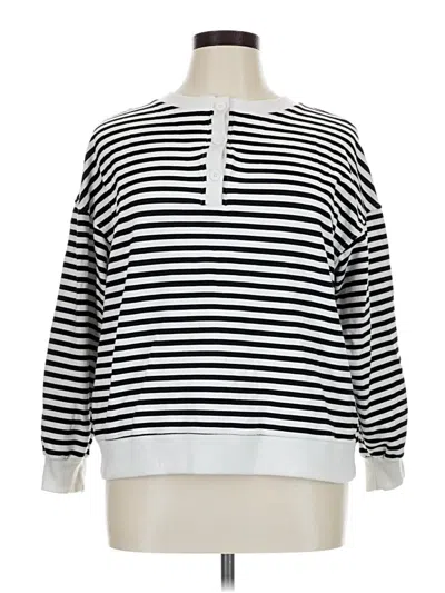 Pre-owned Dokotoo Long Sleeve Henley Shirt In White
