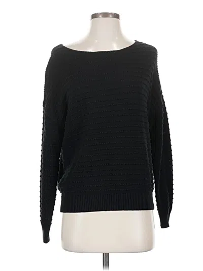 Pre-owned Dokotoo Long Sleeve Top Black Boatneck Tops
