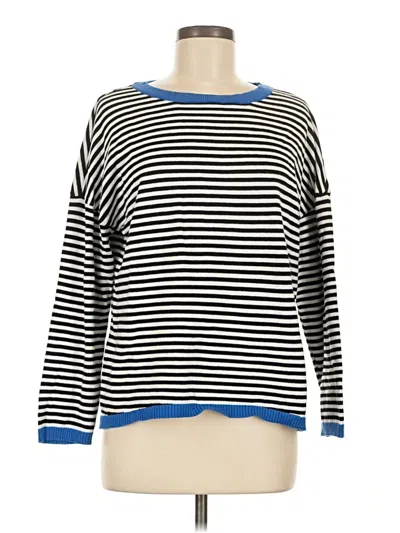 Pre-owned Dokotoo Long Sleeve Top Black Boatneck Tops