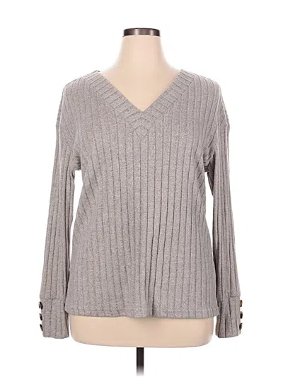 Pre-owned Dokotoo Long Sleeve T-shirt In Gray