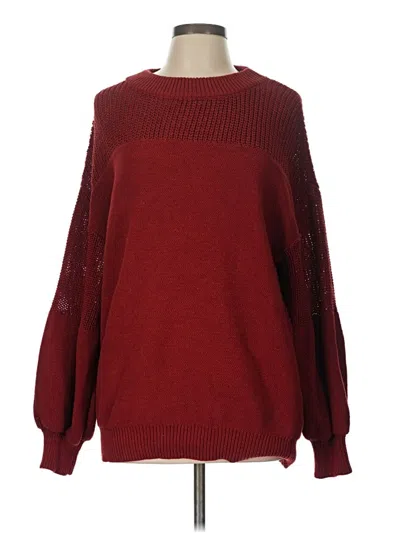 Pre-owned Dokotoo Pullover Sweater In Burgundy