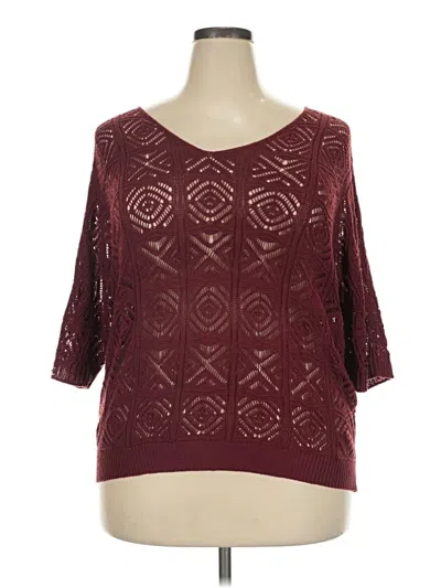 Pre-owned Dokotoo Pullover Sweater In Burgundy