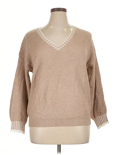 Pre-owned Dokotoo Pullover Sweater In Tan
